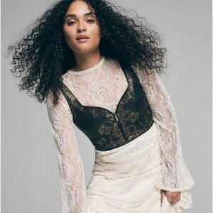 Free People Bell Sleeve Lace Dress